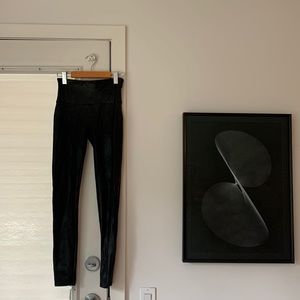 Spanx faux leather leggings (M)